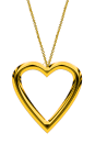 Goldschmuck-Halskette - Herz-Anhänger aus Gold.